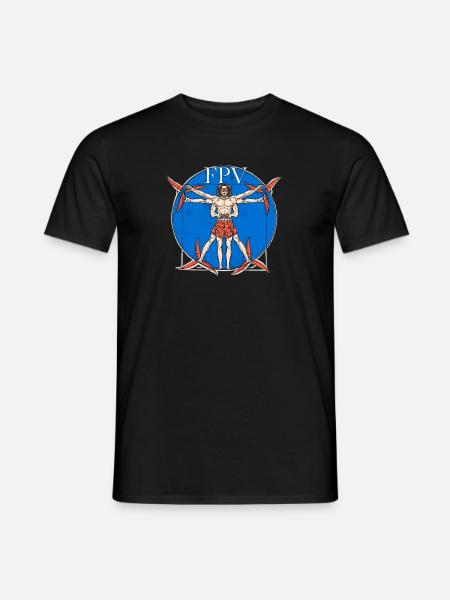 Davinci FPV drone / race drone / piloot drone - Heren T-shirt - zwart