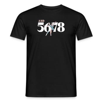 And 5 6 7 8 Ballet Dancing Teacher - Men's T-Shirt - black - Front - AI Model Male 178 light (178cm)