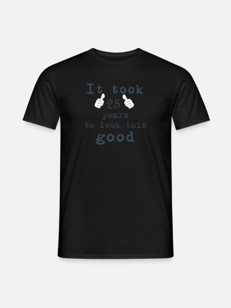 25 years - Men's T-Shirt - black