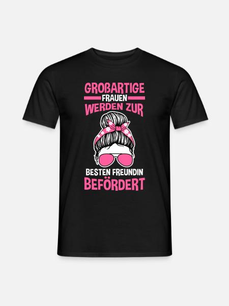 Beste Freundin - Männer T-Shirt - Schwarz