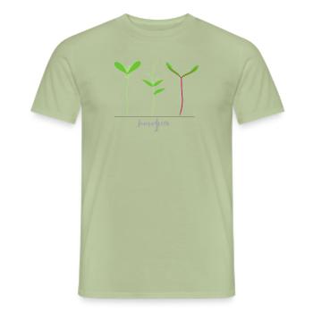 Micro shoots - Microgreen - Men's T-Shirt - sage - Front - AI Model Male 178 light (178cm)