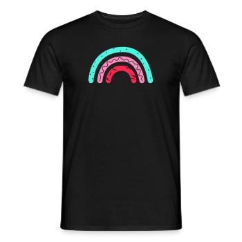 Rainbow - Men's T-Shirt - black - Front - AI Model Male 178 light (178cm)