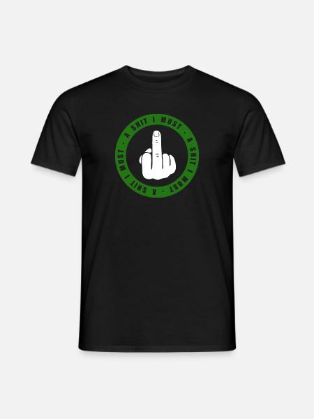 Middle finger - Men's T-Shirt - black