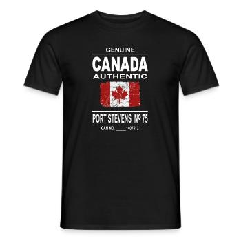Kanada - Maple Leaf - Canada - Männer T-Shirt - Schwarz - Vorne - AI Model Male 178 light (178cm)