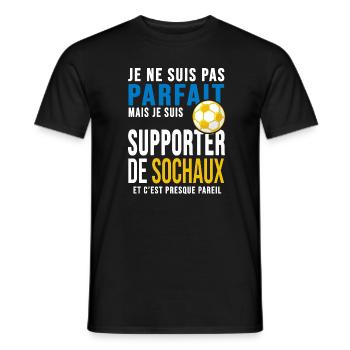 football Sochaux supporter foot club sochaux - T-shirt homme - noir - Devant - AI Model Male 178 light (178cm)