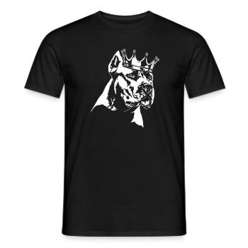 DOGO ARGENTINO chien chien - T-shirt homme - noir - Devant - AI Model Male 178 light (178cm)