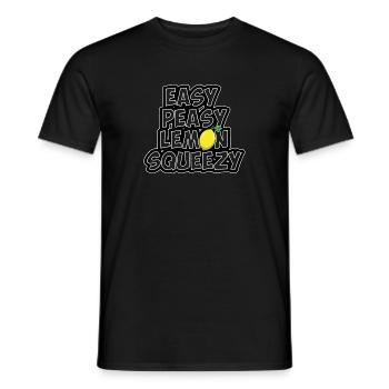 Easy peasy lemon squeezy - Gaming saying - Men's T-Shirt - black - Front - AI Model Male 178 light (178cm)