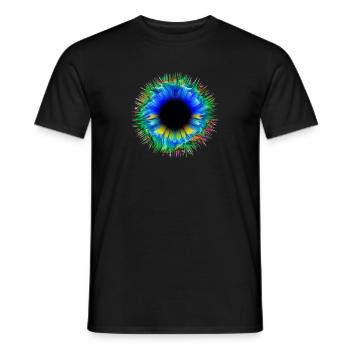 Œil œil œil œil œil œil œil œil œil œil - T-shirt homme - noir - Devant - AI Model Male 178 light (178cm)
