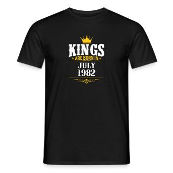 Juli 1982 - 40. Geburtstag Geschenk. Awesome. - Männer T-Shirt - Schwarz - Vorne - AI Model Male 178 light (178cm)