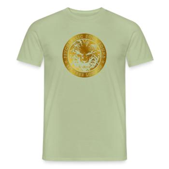 Image transparente mise à jour - T-shirt homme - vert sauge - Devant - AI Model Male 178 light (178cm)
