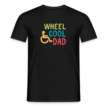 Coller Vater Lustige Sprüche Rollstuhl - Männer T-Shirt - Schwarz - Vorne - AI Model Male 178 light (178cm)