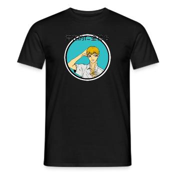 Homme potentiellement riche - T-shirt homme - noir - Devant - AI Model Male 178 light (178cm)