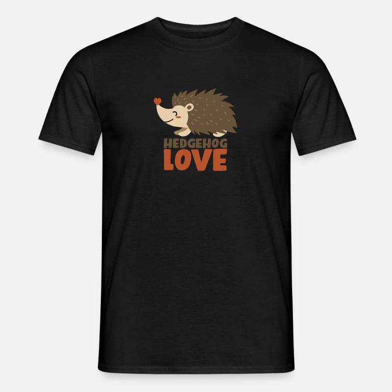 Igel - Herz Liebe - pos - Männer T-Shirt - undefined