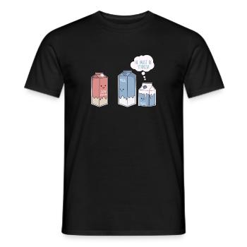He Must Be Spanish - Men's T-Shirt - black - Front - AI Model Male 178 light (178cm)