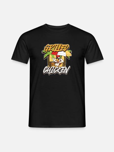 Grilled Chicken - Men's T-Shirt - black
