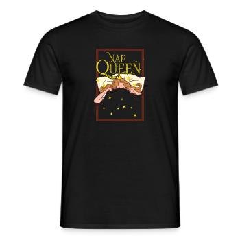Sieste Reine - T-shirt homme - noir - Devant - AI Model Male 178 light (178cm)