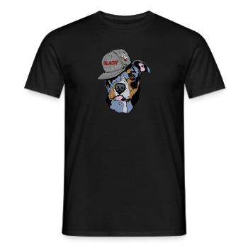 American Bully Pocket Hemp Hip Hop Joint Weed - Men's T-Shirt - black - Front - AI Model Male 178 light (178cm)