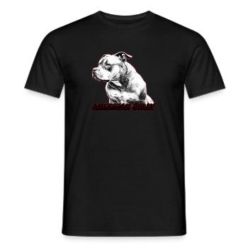 American Bully Pocket - Men's T-Shirt - black - Front - AI Model Male 178 light (178cm)