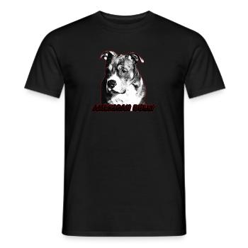 American Bully Pocket - Men's T-Shirt - black - Front - AI Model Male 178 light (178cm)