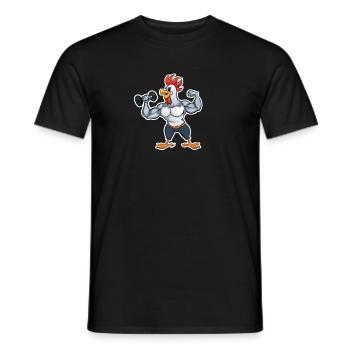 Pumper Gockel - Männer T-Shirt - Schwarz - Vorne - AI Model Male 178 light (178cm)