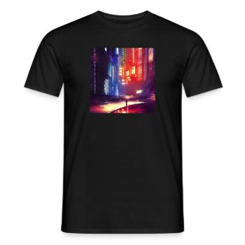 Future City - Men's T-Shirt - black - Front - AI Model Male 178 light (178cm)