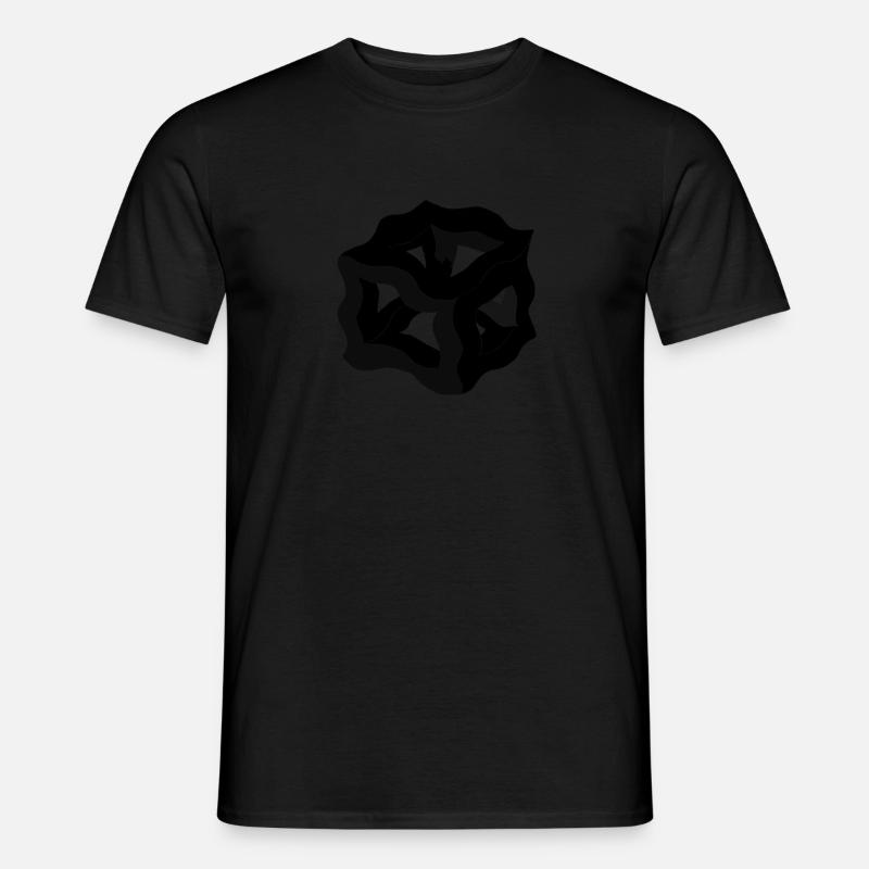 Traumwürfel oder Schwarzplatons Würfel - Männer T-Shirt - undefined