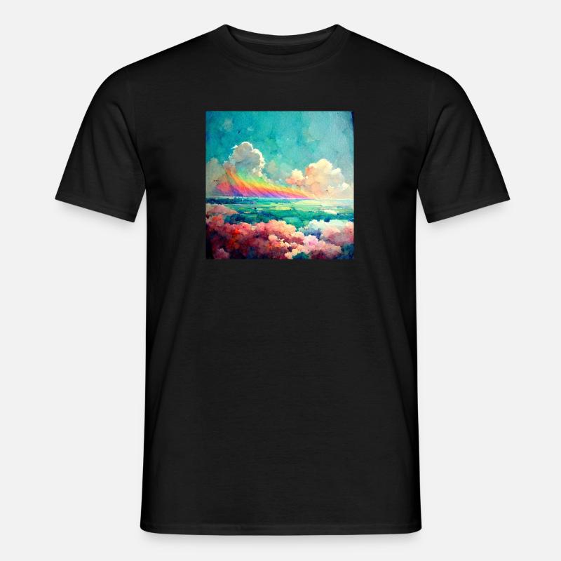 somewhere over the rainbow - Männer T-Shirt - Schwarz