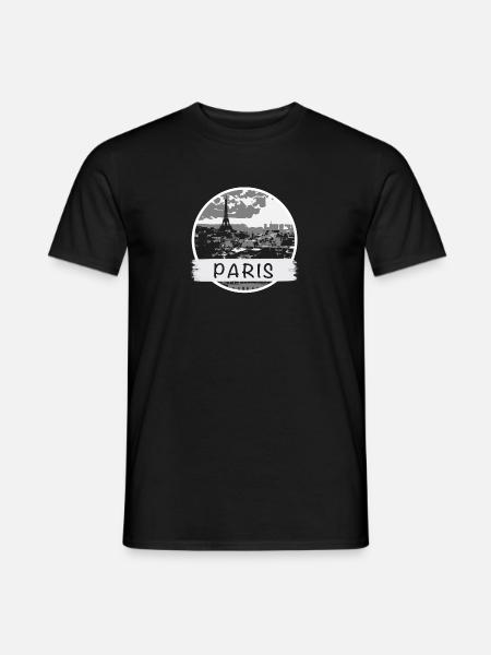 Paris City - Men's T-Shirt - black