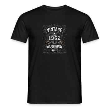 Octobre 1962 - Cadeau du 60e anniversaire. Légende. - T-shirt homme - noir - Devant - AI Model Male 178 light (178cm)