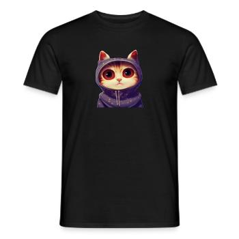 Süße Katze 3 - Männer T-Shirt - Schwarz - Vorne - AI Model Male 178 light (178cm)
