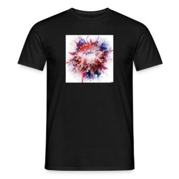 Wc222 - T-shirt homme - noir - Devant - AI Model Male 178 light (178cm)