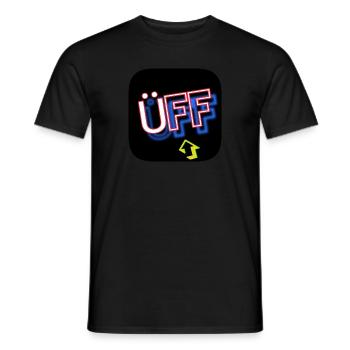 Üff [Status] - Männer T-Shirt - Schwarz - Vorne - AI Model Male 178 light (178cm)
