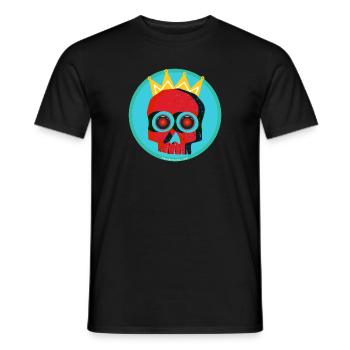 skull - Männer T-Shirt - Schwarz - Vorne - AI Model Male 178 light (178cm)