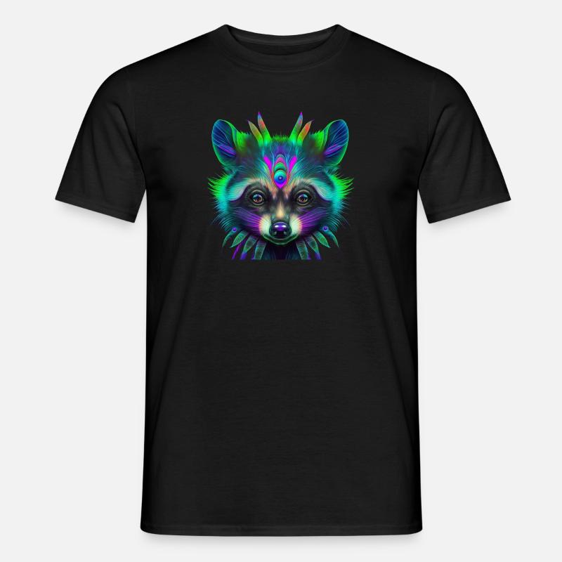 Fancy Waschbär - Männer T-Shirt - undefined