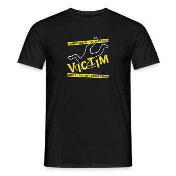 Forensic evidence - Kripo Polizei Forensics - Men's T-Shirt - black - Front - AI Model Male 178 light (178cm)