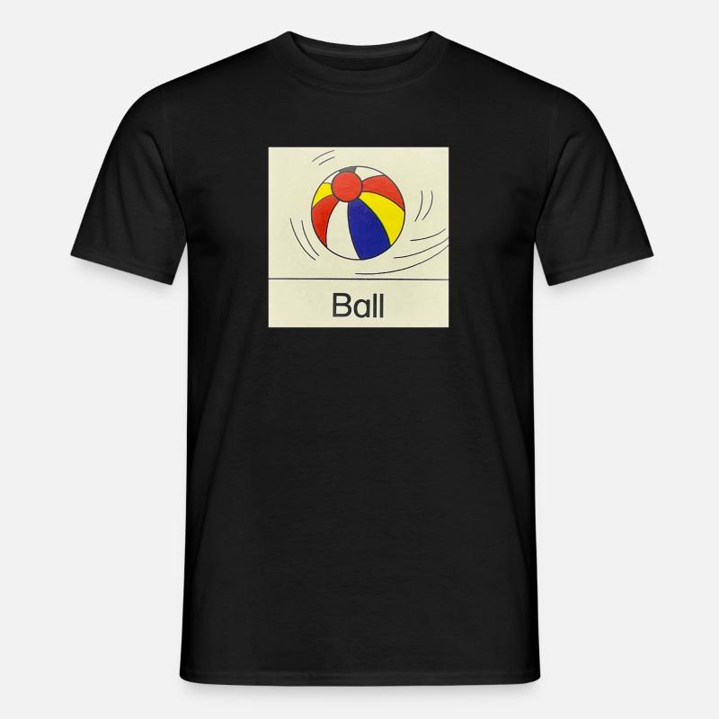 Ball - Männer T-Shirt - Schwarz