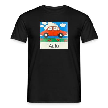 Auto - Männer T-Shirt - Schwarz - Vorne - AI Model Male 178 light (178cm)