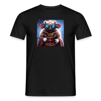 Série : distopia of christmas - T-shirt homme - noir - Devant - AI Model Male 178 light (178cm)