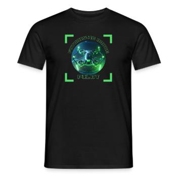 Pilote de drone futuriste 3 - T-shirt homme - noir - Devant - AI Model Male 178 light (178cm)