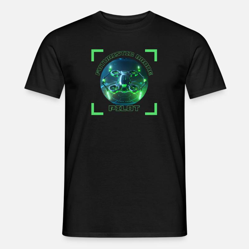 Futuristic Drone Pilot 3 - Men’s T-shirt - black