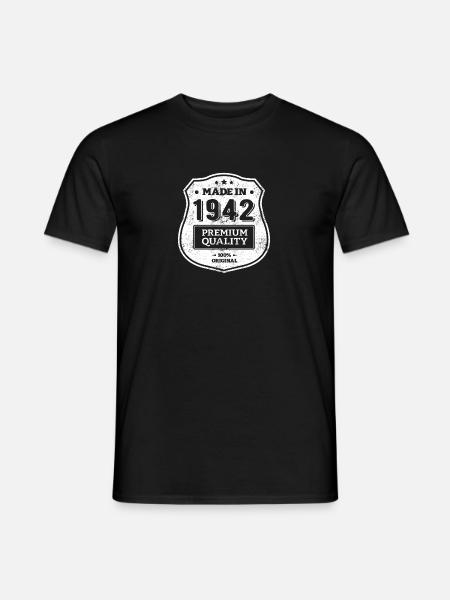 MADE IN 1942 - T-shirt homme - noir
