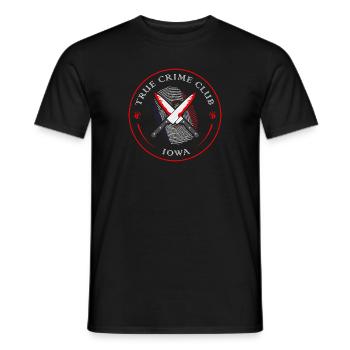 True Crime Club Iowa, Murderino Murder Show - T-shirt homme - noir - Devant - AI Model Male 178 light (178cm)