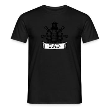 Seefahrer-DAD (für Seefahrer*innen) - Männer T-Shirt - Schwarz - Vorne - AI Model Male 178 light (178cm)
