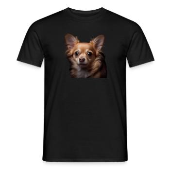 Cute Chihuahua - Gift idea for - Men's T-Shirt - black - Front - AI Model Male 178 light (178cm)