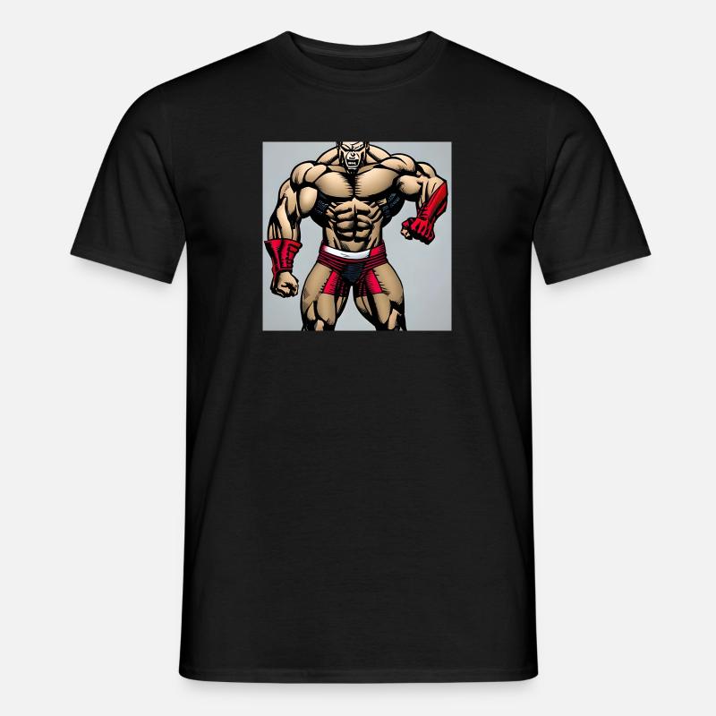 starker mann - Männer T-Shirt - Schwarz