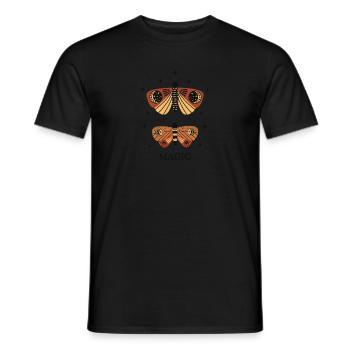 Mystical Magic 09 - Wings - pos - wt - Men's T-Shirt - black - Front - AI Model Male 178 light (178cm)