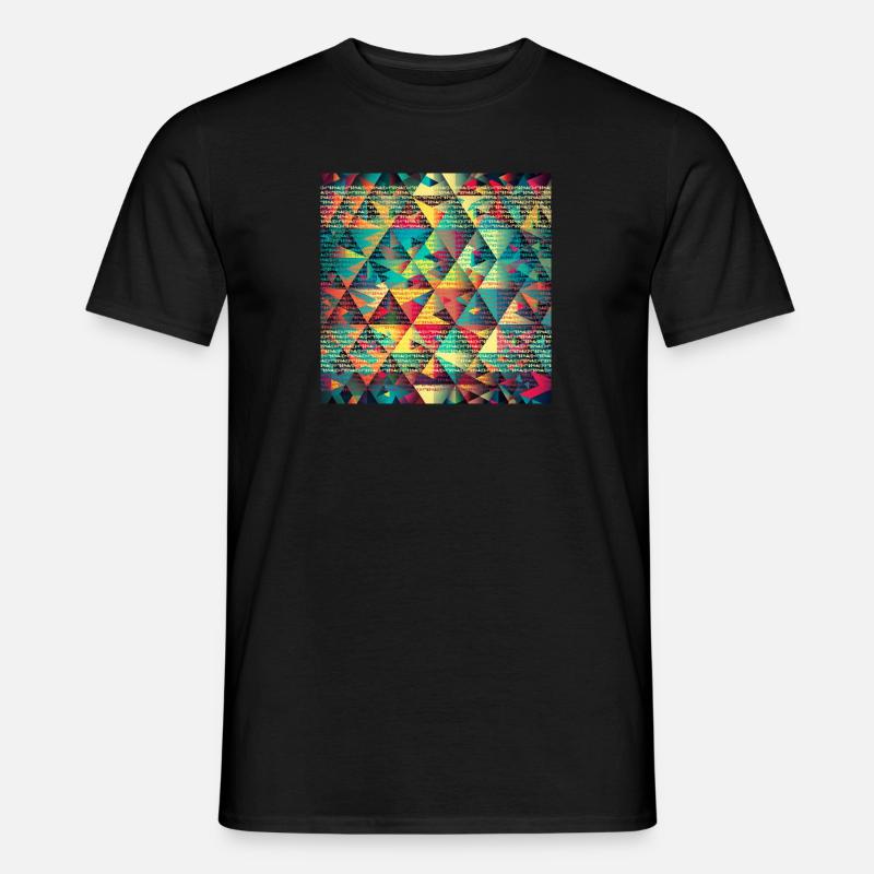 Trance Triangles - Men’s T-shirt - black