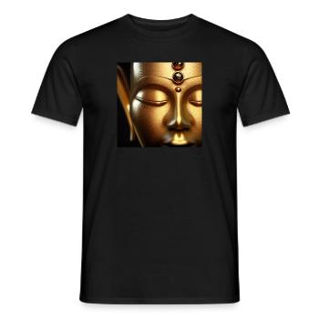 Buddha - Männer T-Shirt - Schwarz - Vorne - AI Model Male 178 light (178cm)