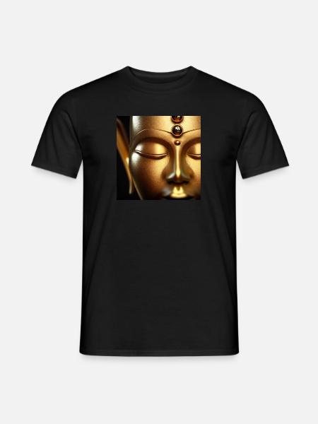 Buddha - Männer T-Shirt - Schwarz