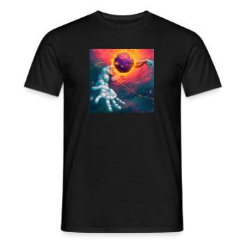Himmelsträger - Männer T-Shirt - Schwarz - Vorne - AI Model Male 178 light (178cm)